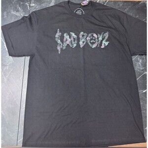 Anti Social Social Club Sad Boyz Floral Graphic Tee Mens XL Black NWT